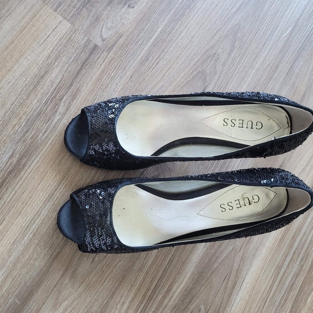 GUESS Black sequins formal shoes